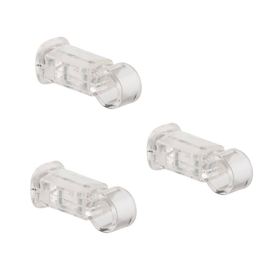 Clamp Brackets for Bathroom radiators - Pipe Ø22 mm - Capacity 75 Kg - Transparent