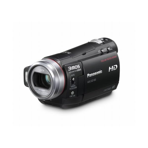 Panasonic HDC-SD 100 EGK Full HD Flash-Camcorder (SD/SDHC, 12-fach opt. Zoom, 2.7 Zoll LCD-Display, Bildstabilisator…