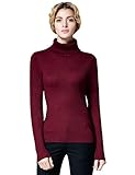 ninovino Women's Turtleneck Ribbed Long Sleeve Sweater Pullover Tops