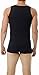 Underworks Mens Cotton Spandex Compression Tank 3-Pack, Large, Black