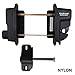 Weatherables Keystone 2-Sided Key-Lockable Gate Latch – Nylon Polymer Heavy Duty Gate Latch with Self-Latching Gate Lock – Made for Easy Installation on Metal, Wood & Vinyl Fences, Keyed Alike