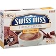 Swiss Miss, Simply Cocoa, Milk Chocolate Hot Cocoa Mix, 8 Count, 6.8oz Box (Pack of 3)