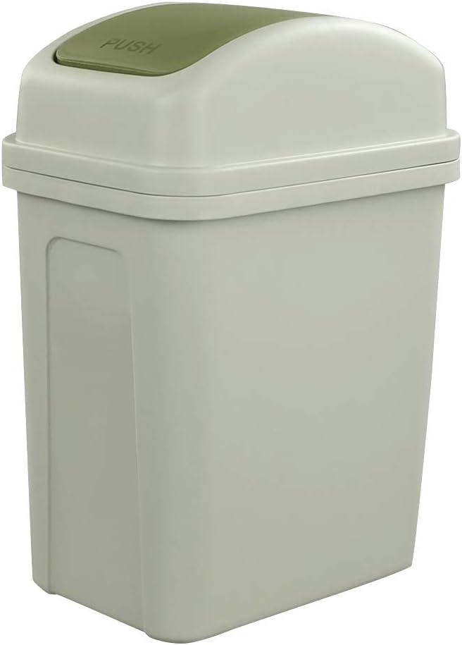 Hokky Trash Bin for Bathroom, Bedroom, Office, Small Bin with Swing Lid
