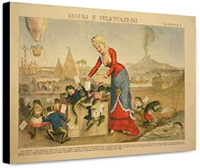 Amazon Com Classicpix Canvas Print 12x18 Auguri E Felicitazioni 11 Kitchen Dining