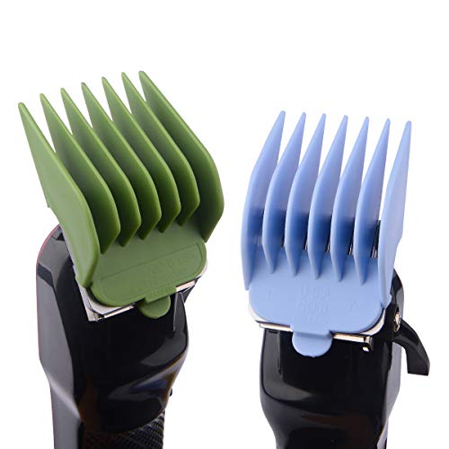 BESTBOMG Professional 8 Color Coded Cutting Guides #3170-400- 1/8" to 1 -Great Fits for Professional Wahl Clippers