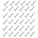 PH PandaHall 50pcs Original Color 304 Stainless Steel Flat Round Blank Peg & Post Ear Studs Findings (12x6mm, Pin: 0.7mm)