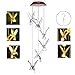 IMAGE Solar Wind Chimes Warm White Hummingbird Chimes Mobile LED Wind Chimes for Mother Home Garden Decor Patio Yard Lawn