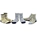 TeeHee Little Girls Boys Toddler Unisex Cotton Crew Socks 9 Pair Gift Box (6-8 Years, Vintage_Boy)