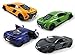 HCK Set of 4 2017 McLaren 675LT Pull Back Toy Cars 1:36 Scale (Blue/Orange/Green/Gray)