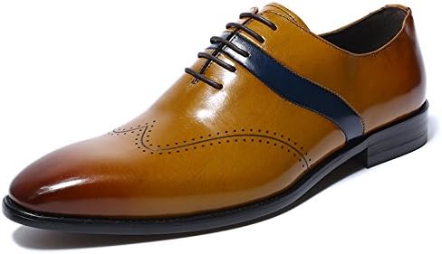 Felix Chu Men's Business Dress Shoes Men Genuine Leather tan Brown Italian Fashion Male Shoes