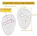High Heel Cushions -Ball of Foot Pads- Non Slip Shoe Inserts - Forefoot Metatarsal Pads for Women & Men for Foot Pain Relief -High Heel Inserts for shoe comfort- Beige Clear Black Ball of Foot Cushion