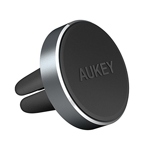 AUKEY Car Phone Mount, Metal Magnetic Air Vent Phone Holder for iPhone 7, 6S, Plus, Samsung and Other Android, Windows Smartphones