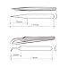 EMEDA Eyelash Extension Tweezers 2 Pieces VETUS Straight and J Curved Tweezers for Eyelash Extensions Precision Lashing Tweezers Professional Tools for Isolation Classic Volume Lash Extensions