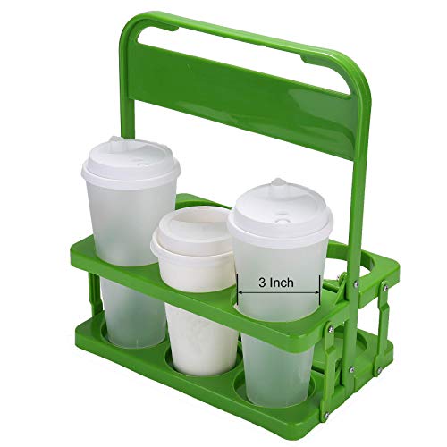 Foldable Plastic Drink Carrier, Beverage Delivery Holder, Ideal for
