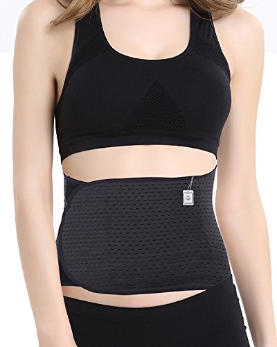 Adjustable Postpartum Recovery Belly Waist Tummy Belt Slimming Band Girdle (Free Size, Black)