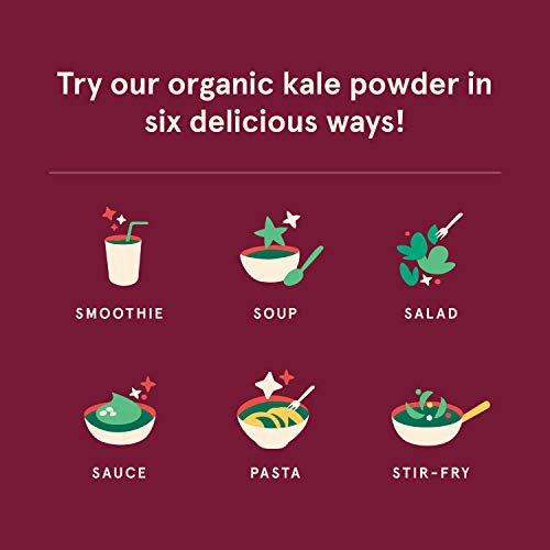 SB Organics Kale Powder - USDA Organic Antioxidant-Rich Superfood with Fiber, Vitamins and Minerals - 16 oz. - Thumbnail 3