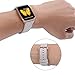 JSGJMY for Apple Watch Band 38mm 40mm 41mm Series 9 8 7 6 5 4 SE Women Dressy Leather Strap Fashion Fancy iWatch Bands Accessories Stone Rose Gold