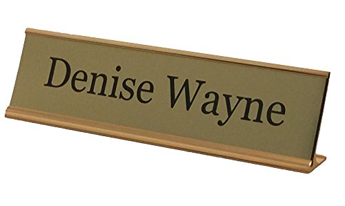 Personalized Name Plate with Wall or Office Desk Holder - 2x8 - Customize - Thumbnail 5