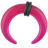 One Acrylic Pincher: 14g Purple (SOLD INDIVIDUALLY. ORDER TWO FOR A PAIR.)