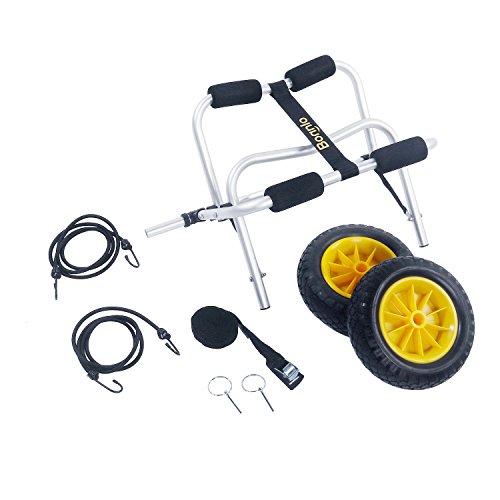 Bonnlo-Boat-Kayak-Canoe-Cart-Carrier-Dolly-Trailer-Tote-Trolley-Transport-with-Inflation-free-Solid-Tires-Wheel