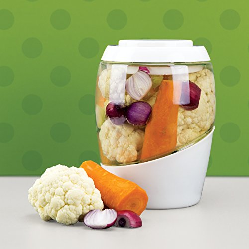 Mortier Pilon - 2L Glass Fermentation Crock + FREE Recipe Book – Make Easy Homemade Fermented Foods (kimchi, pickles, sauerkraut, organic vegetables) - Thumbnail 6