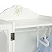Olivia's Little World - Princess Classic Wooden Closet with 3 Hangers (White) | Wooden 18 inch Doll Furniture