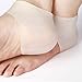 SPHTOEO 1 Pair Heel Unisex White Silicone Gel Heel Soft Socks Dry Hard Cracked Skin Moisturising Protector Insoles Foot Feet Care