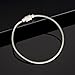 Warm Sport Multifunctional Stainless Steel Wire Keychains 2mm Cable Key Rings -7.87 Inches,Pack of 10