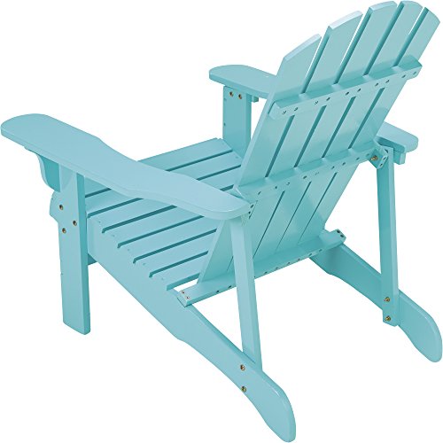 Kotulas Classic Turquoise Painted Wood Adirondack Chair