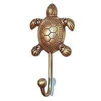 Living Explorers Turtle Brass Hook Large (single unit)