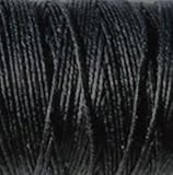 Waxed Irish Linen-Black. Sold per 10 yards of 4-ply