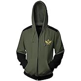 CHLOBLOM Link Hoodie Cosplay Costume Zipper Jacket Novelty Sweatshirt