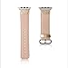 Thankscase Band for Apple Watch 40mm 38mm, Leather Replacement Wristband Metal Clasp for Apple Watch 40mm SE/Series 4/5/6 and Apple Watch 38mm Series 3/2/1 (Gold)