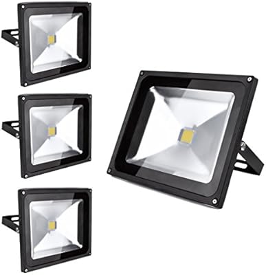 PrimLight 4 pcs 50W Impermeable Blanco Cálido Luz Foco LED ...