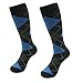 Casual Crew Dress Socks, SUTTOS Men's Argyle Striped Funky Patterned Cotton Sock 2 Pairs