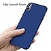 TORRAS Slim Fit iPhone Xs Max Case 6.5 Inch, Hard Plastic Ultra Thin Matte Finish Grip Protective Phone Cover Case for iPhone X Max Case, Navy Blue