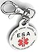 ESA tag Emotional support animal tag emotional support animals ID emotional support dog vest Service Dog animal ESA service dog patch tag collar tags for small dogs collars medical patches sevice esa