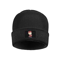 MMDEA Unisex Winter Hat Charlie Brown Yellow Zigzag Patterned Shirt Warm Woolen Sport Ski Cap