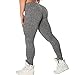 Women Sexy Yoga Pants/Leggings| |Tummy Control & Butt Lifter | Ruched Scrunch| Colombian Design| Gray XL 10-13