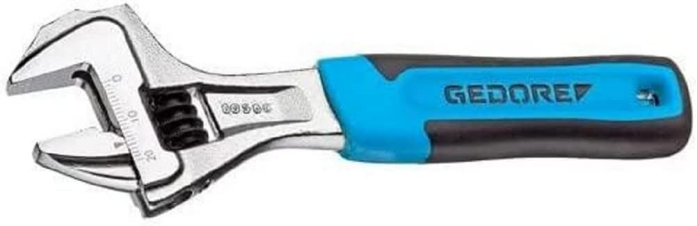 GEDORE Single open-ended adjustable spanner, AF 36 mm (1 7/16"), Scale, Phosphated, Plastic grip 60 S 12 JC