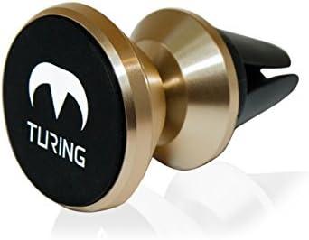 Turing Motors Universal Magnetic Air Vent Phone Mount for Cars (Gold)