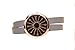 The Oil Collection Rose Gold Essential Oils Diffuser Wrap Bracelet (Stainless Steel) (Gray Leather - Arrows)