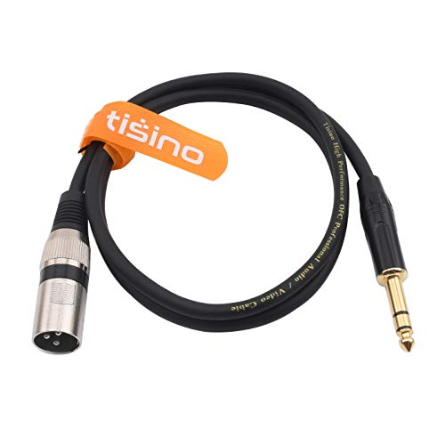 TISINO 1/4 Inch TRS to XLR Male Balanced Signal Interconnect Cable Quarter inch to XLR Patch Cable - - //medicalbooks.filipinodoctors.org