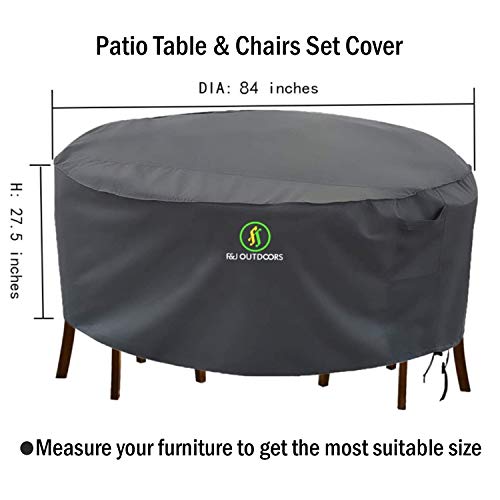 F&J Outdoors Outdoor Patio Furniture Covers, Waterproof UV Resistant