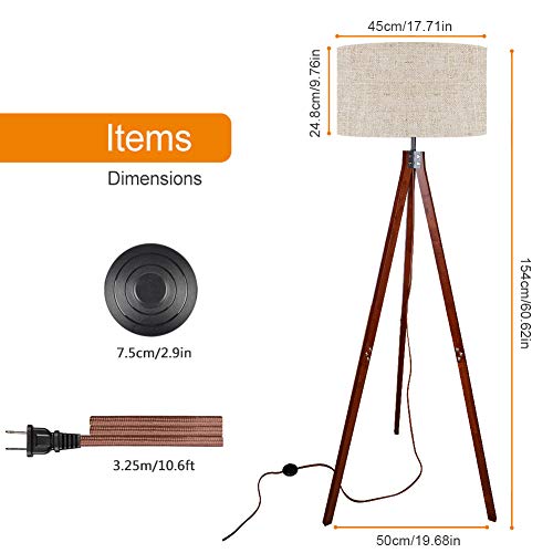 5 LEPOWER+Tripod+Flaxen+Reading+Bedroom