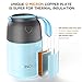 Vacuum Insulated Stainless Steel Food Jar,Portable Soup Thermos, Hot or Cold Food Jar (Blue)