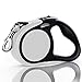 Double Retractable Dog Leash for Two Dogs Up to 50 lbs Per Dog - 16 ft Coupler Dog Leashes for Small Medium Dogs - One Locked System, Non Slip Grip, Tangle Free