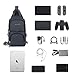 Victoriatourist Switch Travel Bag, for Nintendo Switch Console, Dock, Joy-Con Grip & Switch Accessories, Protective Storage Sling Backpack Shoulder Bag for Nintendo Switch and iPad, Dark Greythumb 4