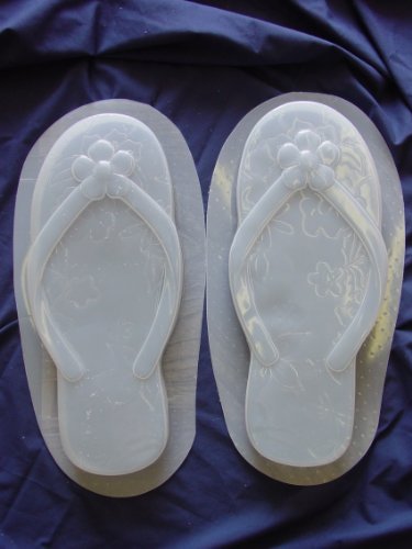Floral Flip Flops Stepping Stone Mold Set 1268