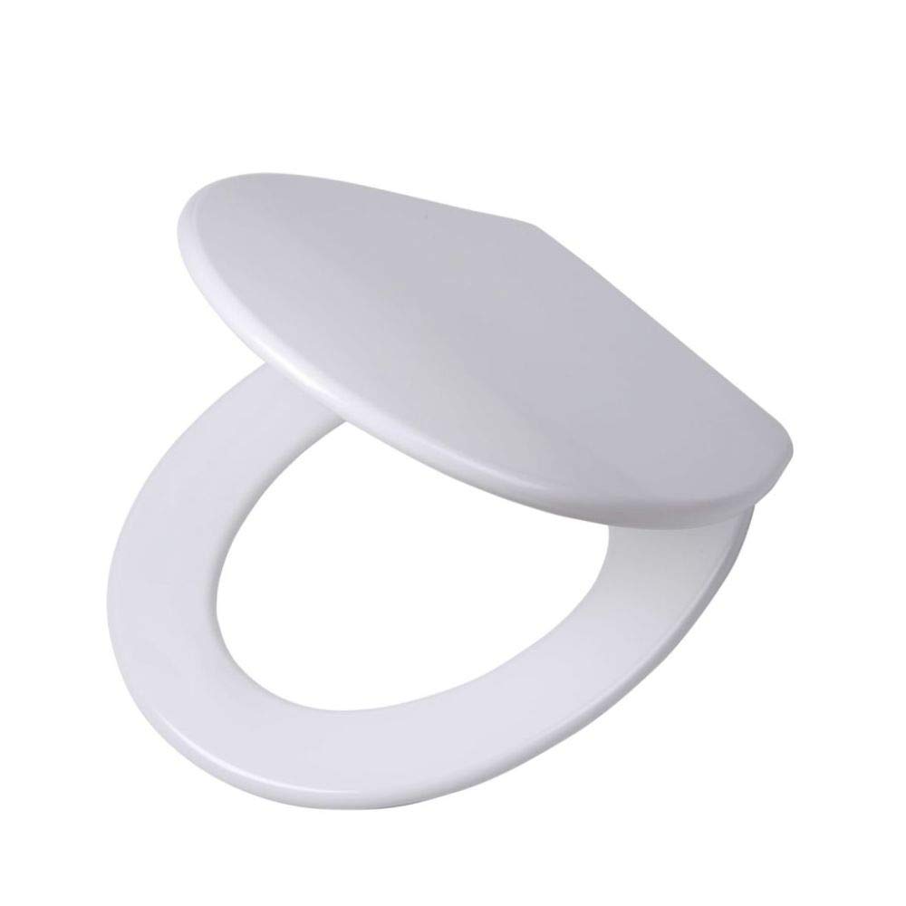 Tiger Boston Toilet Seat, Duroplast, Chrome, White, 37 x 5.5 x 45 cm